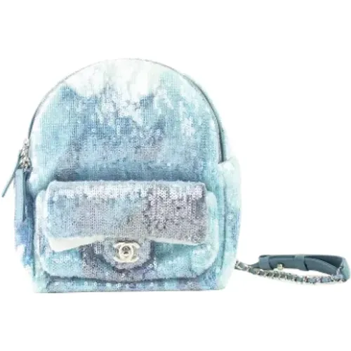 Gebrauchter blauer Stoff-Chanel-Rucksack - Chanel Vintage - Modalova