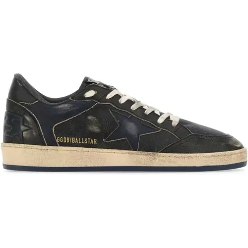 Two-tone leather Ball Star sneakers , male, Sizes: 12 UK - Golden Goose - Modalova