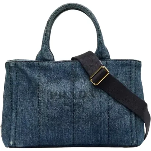 Pre-owned Denim handbags , female, Sizes: ONE SIZE - Prada Vintage - Modalova