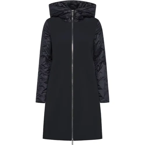 Hybrid Parka mit Kapuze Black - RRD - Modalova