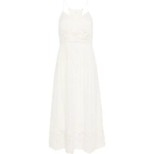 Häkel-Detail Weiße Kleid,Weißes Kleid Set - Twinset - Modalova