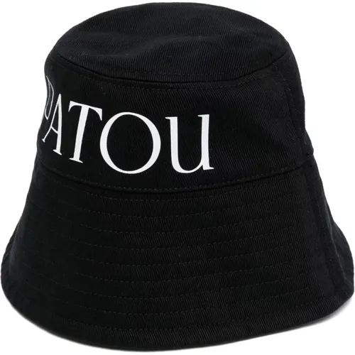 Schwarzer Logo-Print Bucket Hat , Damen, Größe: S - Patou - Modalova