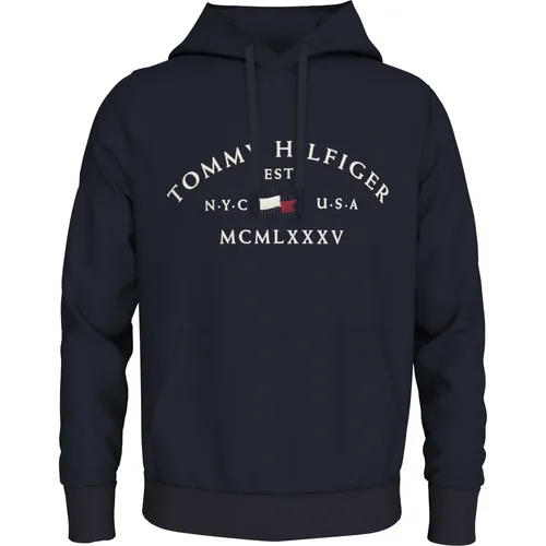 Hoodie Sweatshirt Casual Style , male, Sizes: S, L, M - Tommy Hilfiger - Modalova