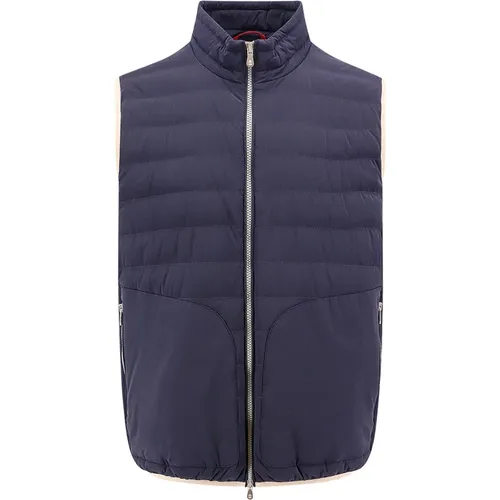 Ss24 Zip Jacket with Down Feather Padding , male, Sizes: XL, M - BRUNELLO CUCINELLI - Modalova