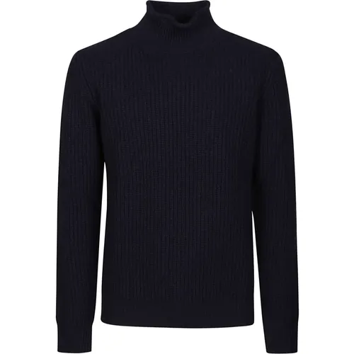 Navy Turtle Neck Sweater , Herren, Größe: XL - Kangra - Modalova