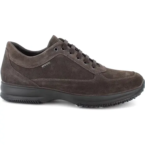 Braune Gore-Tex Ledersneakers , Herren, Größe: 39 EU - IGI&Co - Modalova