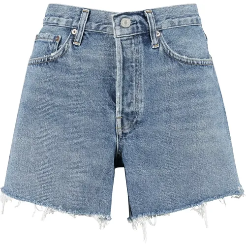 Denim Shorts mit Frayed Hem Agolde - Agolde - Modalova