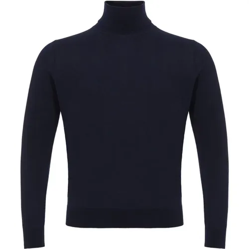 Luxuriöser Cashmere Sweater Elegant Blau , Herren, Größe: 3XL - Colombo - Modalova