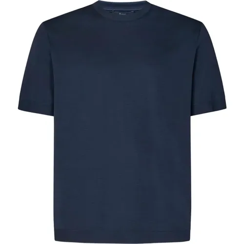 Blaue T-Shirts Polos für Männer , Herren, Größe: 2XL - Herno - Modalova