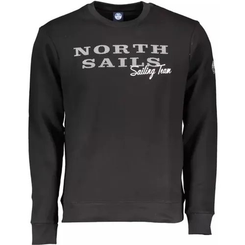 Cotton Logo Print Sweater , male, Sizes: L, XL - North Sails - Modalova