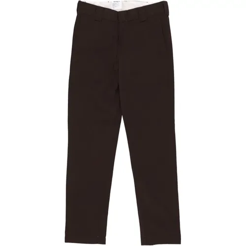 Classic Workwear Inspired Tobacco Trousers , male, Sizes: W33 L32, W36 L32, W30 L32, W31 L32, W29 L32, W34 L32, W28 L32, W32 L32 - Carhartt WIP - Modalova