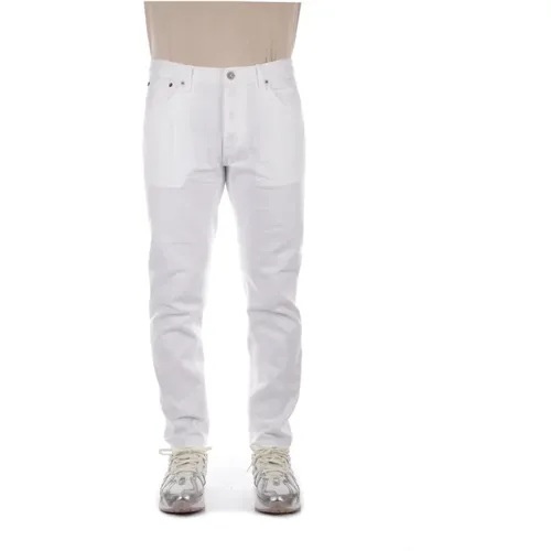 Trousers Logo Closure Buttons , male, Sizes: W29, W30, W31 - Dondup - Modalova