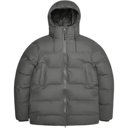 Stylish Puffer Parka Jacket , male, Sizes: S - Rains - Modalova