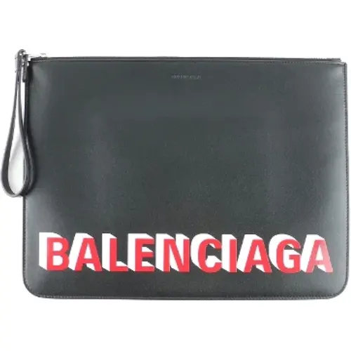 Pre-owned Leather clutches , female, Sizes: ONE SIZE - Balenciaga Vintage - Modalova