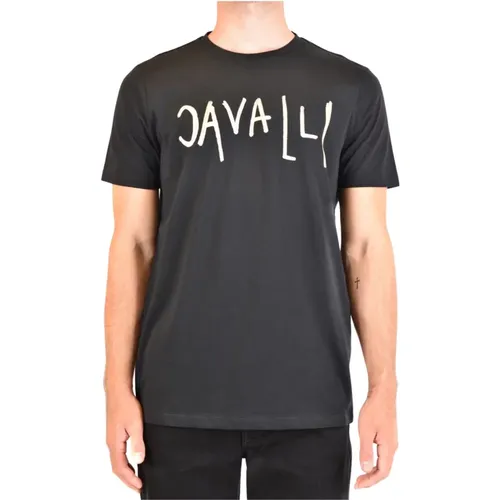 T-Shirt , male, Sizes: S - Roberto Cavalli - Modalova