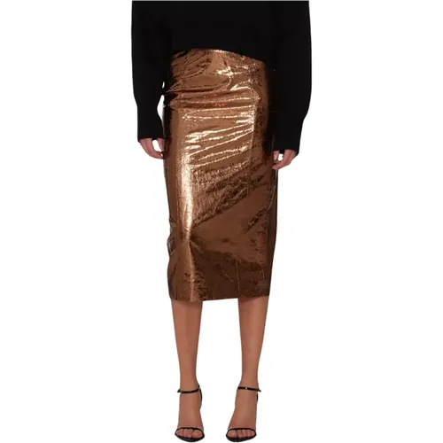 Textured Pencil Skirt , female, Sizes: M, L - Rotate Birger Christensen - Modalova