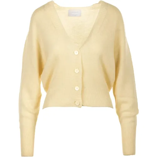 Sweaters Cream , female, Sizes: L, M - Daniele Fiesoli - Modalova