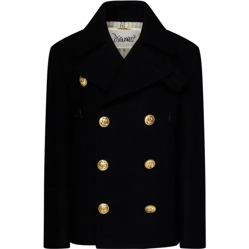 Elegant Double-Breasted Coat , female, Sizes: XS - Dsquared2 - Modalova