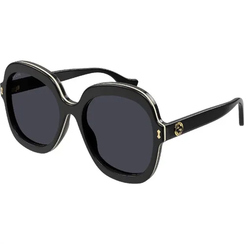 Aviator Sunglasses in Grey , female, Sizes: 57 MM - Gucci - Modalova