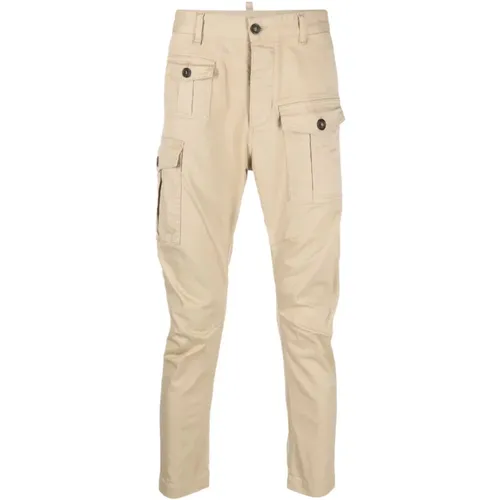 Cargo Pants in Cotton Elastane Blend , male, Sizes: 2XL - Dsquared2 - Modalova