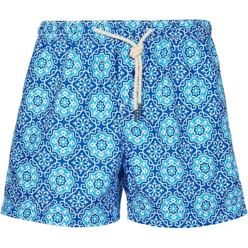 Mediterranean Style Swimwear Light Blue , male, Sizes: XL, L - Peninsula - Modalova