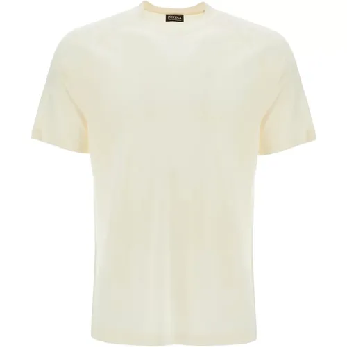 Merino Wolle Raglan T-shirt Herren , Herren, Größe: S - Ermenegildo Zegna - Modalova