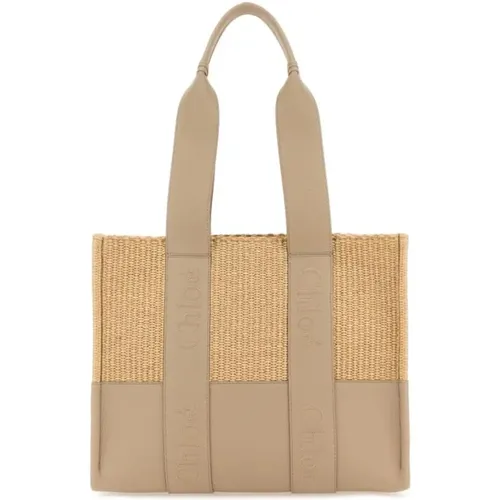 Woody Medium Tote Bag , female, Sizes: ONE SIZE - Chloé - Modalova