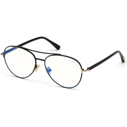 Stilvolle Schwarze Brille , unisex, Größe: 55 MM - Tom Ford - Modalova