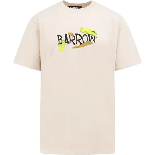 T-Shirt mit Logo-Print,Gemustertes Logo T-Shirt, Baumwoll-T-Shirt mit Logo-Print - Barrow - Modalova