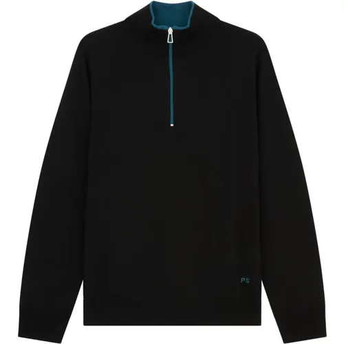 Zip Collar Shirt , male, Sizes: S, L, M - PS By Paul Smith - Modalova