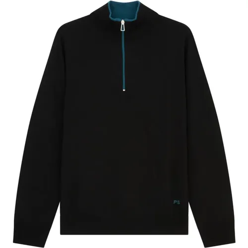 Zip Collar Shirt , male, Sizes: S, XL, L, M - PS By Paul Smith - Modalova