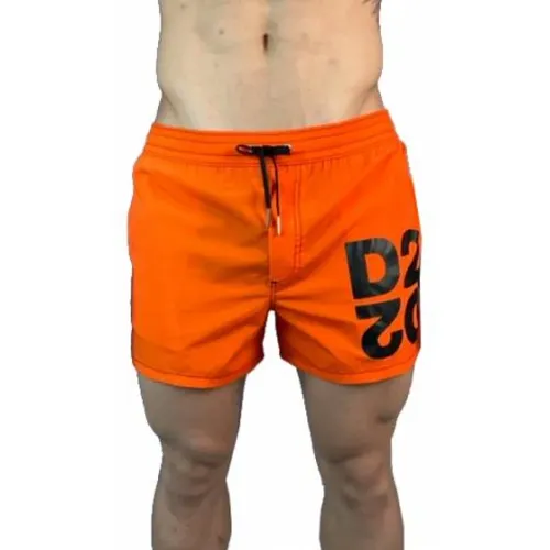 Men`s Beach Swimwear, Bajared2 Short Leg, , male, Sizes: 2XL, S, XL - Dsquared2 - Modalova
