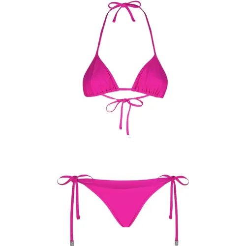 Lycra Triangle Bikini , female, Sizes: L, S, M - The Attico - Modalova