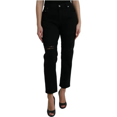 Cropped Jeans , Damen, Größe: XS - Dolce & Gabbana - Modalova