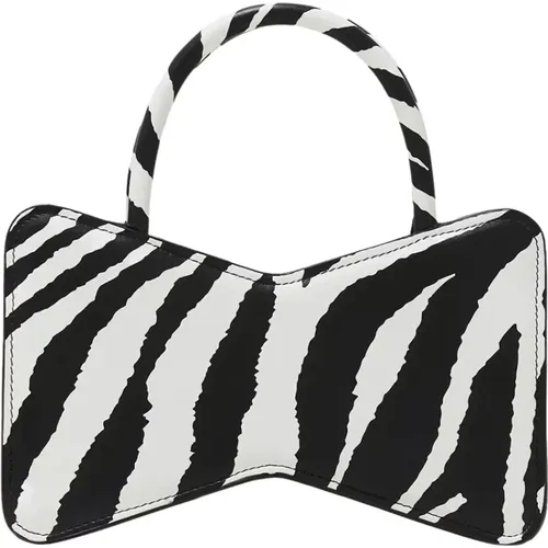 Zebra Print Schleifen Handtasche Clutch - MACH & MACH - Modalova