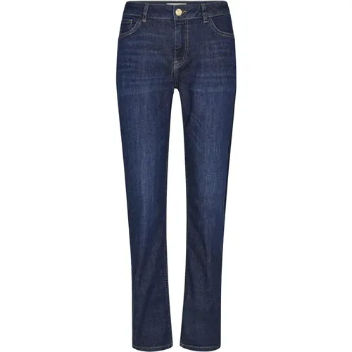 Klassische Blaue Denim Jeans , Damen, Größe: W27 - MOS MOSH - Modalova