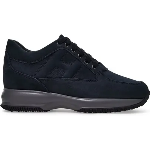 Blaue Interactive Sneakers , Herren, Größe: 44 EU - Hogan - Modalova