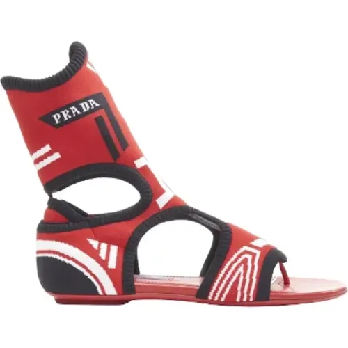 Pre-owned Fabric sandals , female, Sizes: 2 1/2 UK - Prada Vintage - Modalova