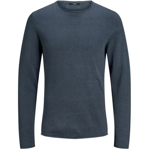 Blauer Pullover mit langen Ärmeln für Männer - jack & jones - Modalova