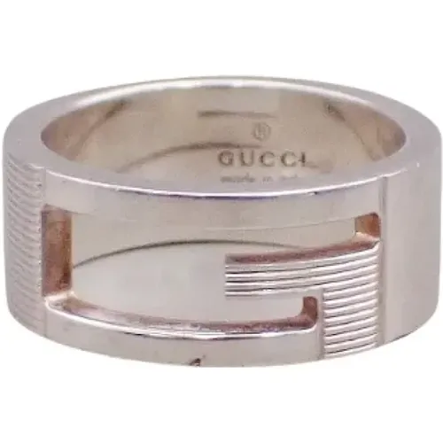 Pre-owned Silver rings , female, Sizes: ONE SIZE - Gucci Vintage - Modalova