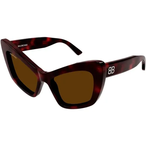 Cat-Eye Acetate Sunglasses with BB Logo , unisex, Sizes: 58 MM - Balenciaga - Modalova