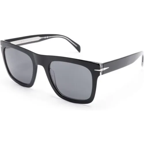 Schwarze Sonnenbrille mit Original-Etui - Eyewear by David Beckham - Modalova