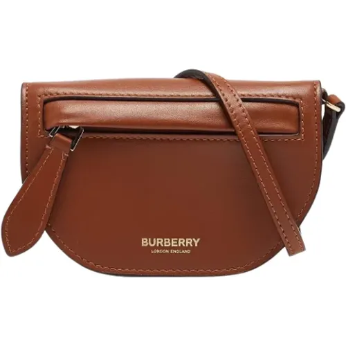 Pre-owned Leather shoulder-bags , female, Sizes: ONE SIZE - Burberry Vintage - Modalova