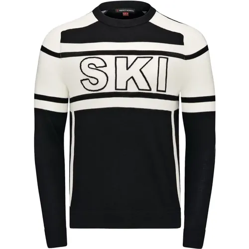 Ski Pullover, Crew Neck, 100% Wool , male, Sizes: M, S, XL, 2XL, L - Perfect Moment - Modalova