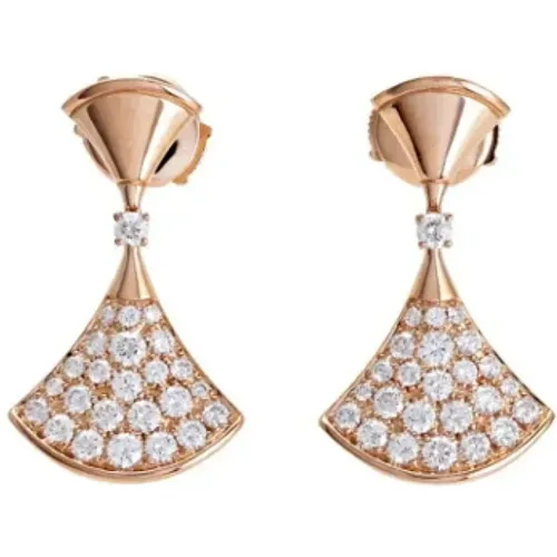 Pre-owned Rose Gold earrings , female, Sizes: ONE SIZE - Bvlgari Vintage - Modalova