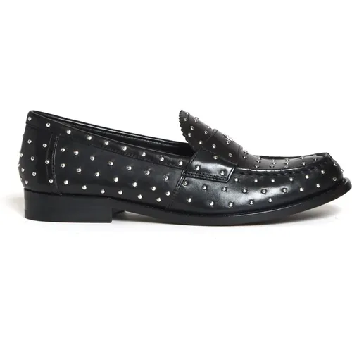 Classic Stud Loafer in Leather , female, Sizes: 3 1/2 UK, 6 UK, 4 UK, 4 1/2 UK, 5 UK, 3 UK - TORY BURCH - Modalova