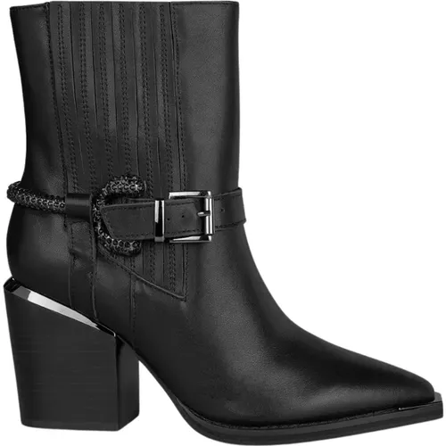 Embellished Leather Ankle Boots , female, Sizes: 5 UK, 4 UK, 2 UK - Alma en Pena - Modalova