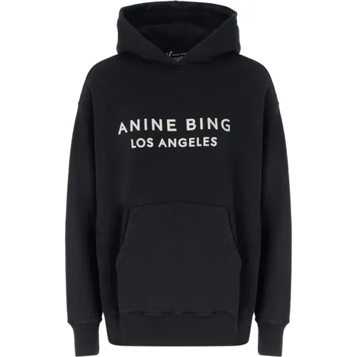 Schwarzer Alto Hoodie , Damen, Größe: L - Anine Bing - Modalova