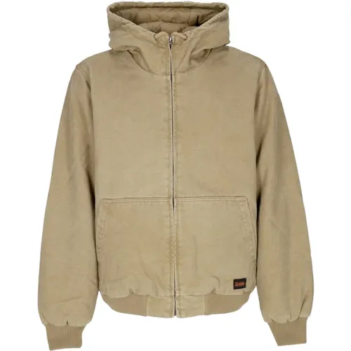 Canvas Water-Repellent Hooded Jacket , male, Sizes: S, L, XL - Element - Modalova