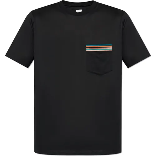 T-Shirt mit Tasche , Herren, Größe: XL - Paul Smith - Modalova